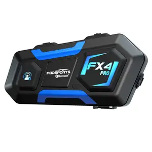 Fodsports Fx4 Pro Motorfiets Bluetooth Helm Headset Fm 4 Radio Waterdichte Motorfiets Onderdelen En Accessoires