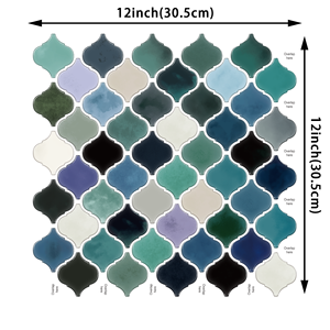 Pegar en azulejos Backsplash <span class=keywords><strong>Cocina</strong></span> Splashback Azulejos Pegar en azulejos <span class=keywords><strong>adhesivos</strong></span> 30,5x30,5mm - Product Image 2