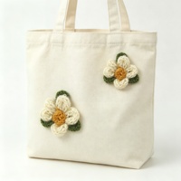Applique florale en laine au crochet de 5 cm, feuilles vertes, cœur, fil fait main pour vêtements d'enfants, sacs, chapeaux, accessoires pour cheveux, décoration de couture DIY