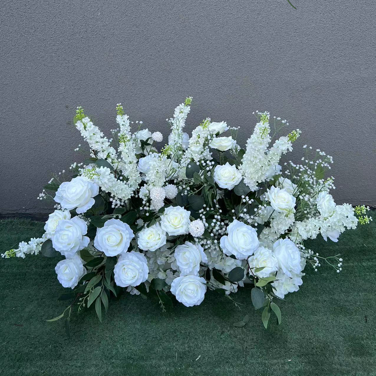 white green wedding aisle 100cm