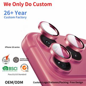 ฟิล์มกันรอยเลนส์กล้อง OEM สำหรับ 18 Pro Max ความแข็ง 9H 2.5D บางเฉียบ ป้องกันแสงสะท้อน กระจกนิรภัยอะคริลิก - Product Image 1