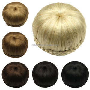 WE07 <span class=keywords><strong>Chignon</strong></span> de Mariée en Gros, <span class=keywords><strong>Chignon</strong></span> Élastique avec Cordon, à Pince, Postiche Synthétique pour <span class=keywords><strong>Chignon</strong></span> - Product Image 3