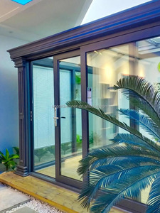 Hiện đại gấp nhôm kính trượt Patio cửa nhiệt-cải thiện cho khu dân cư nhập cảnh phân vùng thương mại để sử dụng nội thất - Product Image 5