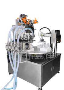 Machine de scellage rotative entièrement automatique et personnalisable pour gobelets en plastique, bouteilles et barquettes de gelée/lait - Product Image 3