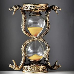 Xinzhirun Gothic rắn đồng hồ cát 6in 15 PHÚT, vàng cổ điển cát hẹn giờ thần thoại bàn trang trí Tượng Quà Tặng - Product Image 4