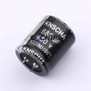 ตัวเก็บประจุแบบอิเล็กโทรไลต์อะลูมิเนียมแบบ Snap-in รุ่น LSG450M687T403S1AA ชนิด Through hole (THT) ขนาด D35xL40 มม. 680uF 20% 450V - Product Image 1