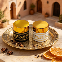 Pot cosmétique arabe pour crème visage et beurre corporel – Contenant de luxe pour crème en gros