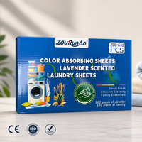ZouRunAn Lingettes absorbantes de couleur parfumées à la lavande, anti-décoloration, anti-transfert de teinture, pour la maison et l'hôtellerie, vente en gros, 840 pièces