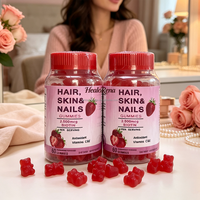 Gummies blanchissantes OEM au collagène pour cheveux, peau et ongles, contenant de la biotine