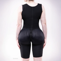 Shapewear colombien amincissant et sculptant la taille, longueur genou, avec larges bretelles |   Compression élevée et mise en forme du corps