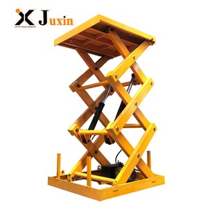 Plateforme élévatrice à ciseaux hydraulique fixe, table élévatrice industrielle pour le déplacement et le levage de marchandises en entrepôt intérieur - Product Image 2