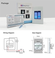 Precio de fábrica Sistema de hogar inteligente Automatización 1 Gang LCD Touch Dimmer Interruptor de luz inteligente Tuya WIFI Zigbee Voice Google Home Alexa