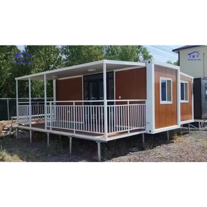 Nouvelle conception de maison conteneur extensible de 20 pieds et 40 pieds, villa préfabriquée, appartement, maison à ossature métallique portable avec couloir - Product Image 3