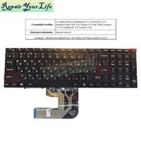 Clavier d'ordinateur portable rétroéclairé russe RU pour BMAX IPASON MaxBook P1 P1X P2 G154GPJ41 X15 X317A, nouveau clavier noir