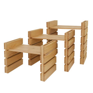 Estante de Madera con Paleta, Estantes de Almacenamiento Multifuncionales, Estante Expandible para Archivos, Organizador de Espacio de Trabajo de Madera, Soporte para Suministros de Oficina en Casa - Product Image 1