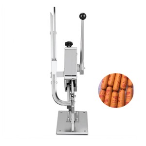 Machine à perforer les saucisses en forme de U à double rangée, machine à perforer les saucisses manuelle à double bouton, machine à coudre les sacs en filet - Product Image 4