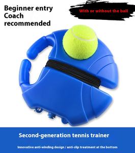 Reboteador <span class=keywords><strong>de</strong></span> <span class=keywords><strong>tenis</strong></span> profesional <span class=keywords><strong>con</strong></span> cordón sin enredos y sistema <span class=keywords><strong>de</strong></span> <span class=keywords><strong>pelota</strong></span> <span class=keywords><strong>elástica</strong></span> ligero 200g portátil para entrenadores - Product Image 3