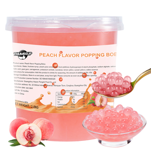 En Stock: Ingredientes Certificados HACCP de 2.8kg para Té de Burbujas con Boba de Fresa, para Tiendas Internacionales de Té con Leche - Product Image 1