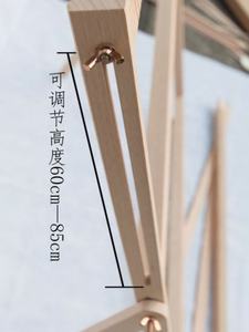 हस्त शिल्प बुनाई किट Crochet बुनाई उपकरण लकड़ी के उपकरण <span class=keywords><strong>DIY</strong></span> शौक शिल्प बुनाई करघा किट 90*88 cm - Product Image 4