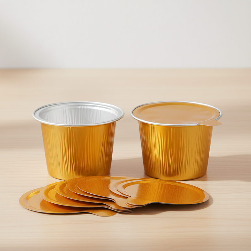 Disposable Aluminum Foil Mini Cup Gold