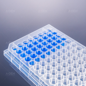 0.5ml 96 puits clair puits profond plaque U fond sans pyrogène PCR sans microplaque en polypropylène - Product Image 5