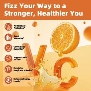 Comprimés effervescents de <span class=keywords><strong>vitamine</strong></span> <span class=keywords><strong>C</strong></span>, D3 et <span class=keywords><strong>zinc</strong></span> de haute qualité en gros pour le soutien immunitaire, 4 grammes par comprimé, 20 comprimés par flacon - Product Image 6