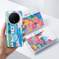Vinyle économique blanc mat à transfert d'air 120g avec support quadrillé, idéal pour les skins de téléphone personnalisés et les petits autocollants