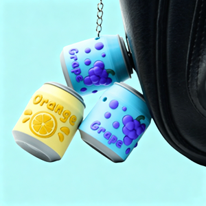 Mini porte-clés anti-stress en forme de canette de soda de dessin animé 4*5*5cm, breloque de sac portable, accessoire de décompression pour les doigts - Product Image 4