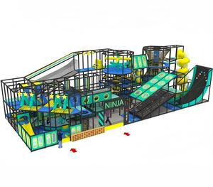 Aire de jeux intérieure commerciale pour enfants et adultes avec toboggan, équipement de parc d'attractions souple et d'aventure - Product Image 4