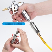 Vente directe d'usine, ensemble de 10 pièces, raccords rapides en fer galvanisé de style britannique, accessoires pour outils pneumatiques
