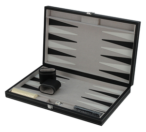 Set di <span class=keywords><strong>Backgammon</strong></span> di Lusso Personalizzato da 21 Pollici Marrone con Set di Dadi in Legno di Noce Lucido - Product Image 5