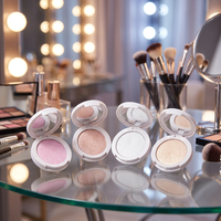 Poudre illuminatrice texturée effet boue de pomme de terre 5 couleurs, maquillage éclaircissant, options d'emballage multiples, étiquette privée personnalisée, OEM