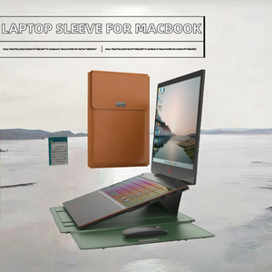 <span class=keywords><strong>Funda</strong></span> Protectora para Portátil Moderna y Suave de Cuero PU con Soporte para MacBook Air M2 A2681 M1 A2337 de 13 <span class=keywords><strong>Pulgadas</strong></span> - Product Image 2