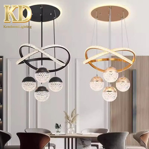 Lampes suspendues Salon Led Plafonnier Acrylique Cercle <span class=keywords><strong>Linea</strong></span> Plafond Rond Moderne Led Anneau Lustre Suspension - Product Image 1