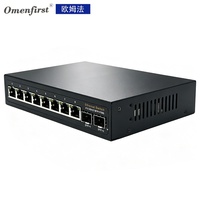 Switch PoE de Alto Rendimiento de 8 Puertos 2.5G, 2x 10G SFP+, Conmutación de 60Gbps, Protección Contra Sobretensiones Integrada AC 100-240V
