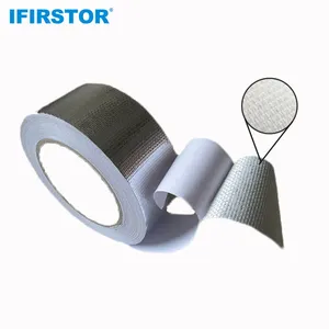 UV-resistant Waterproof Single Sided Fiberglass Aluminum Foil Adhesive Tape For Roof Wall Pipe Water Leak