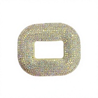 Fleurs de chaussures multicolores en strass, accessoires de décoration de chaussures personnalisables, vente en gros, embellissement de chaussures DIY, fleur en strass