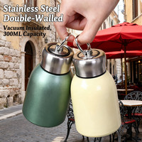 Mini termo portátil de acero inoxidable 304, diseño moderno y deportivo, taza de café hermética de doble pared, frasco de jugo para viajes, Camping