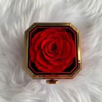 Lovebay Forever Roses avec collier boîte à bijoux de fleurs préservées naturelles éternelles avec tiroir pour la Saint-Valentin fête des mères