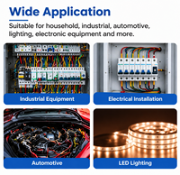 Fil électrique industriel monoconducteur en cuivre étamé toronné de 4 mm² avec isolation XLPO et gaine PE, modèle PV1-F