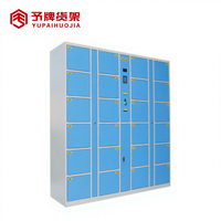 Casier à colis numérique intelligent en plastique ABS anti-corrosion pour salle de sport, école, supermarché