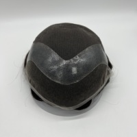 Vente en gros de toupets personnalisés pour hommes, OEM, dentelle suisse, 100% cheveux humains Remy, fabrication sur mesure, MOQ 1