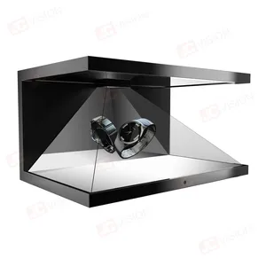 Jcvision 22inch Hologram hiển thị Showcase kim tự tháp Holographic Máy nghe nhạc quảng cáo