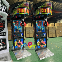 Jeu de boxe électronique Machine de boxe d'arcade populaire Machine de divertissement de boxe de rue en métal