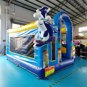 Ticari sıçrama ev açık yürümeye başlayan şişme oyun parkı şatosu combo fedai çocuklar hava slayt ile - Product Image 4