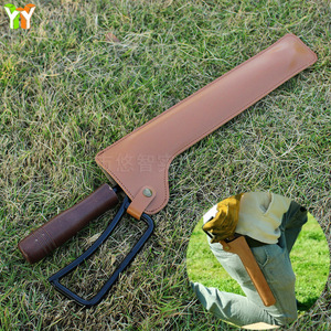 In stock: Outdoor camping <b>fire</b> tongs leather cover, charcoal tongs leather storage bag, BBQ waist hanging <b>tool</b> tongs protective - Product Image 1
