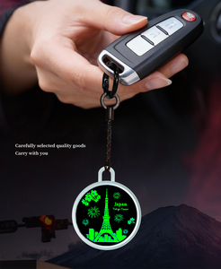 Colgante de mochila transfronterizo con diseño de Monte Fuji, <span class=keywords><strong>Torre</strong></span> <span class=keywords><strong>Eiffel</strong></span> de París y Tokio |   Luz Nocturna Acrílica con Diseño Encantador |   Exquisito Artículo Promocional de Color Personalizado - Product Image 2