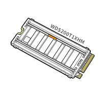 SSD Internal Desktop Baru BLACK SN8100 WDS200T1XHM-2TB Antarmuka PCIE Gen5 Kecepatan Baca 14900MB/s dengan Heatsink