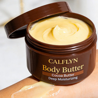 Beurre corporel au beurre de cacao CALFLYN, ingrédient naturel de cacao, hydratation intense, nourrissant pour le corps, texture crémeuse riche, soin quotidien de la peau