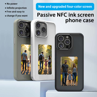 Accessoire Téléphone NFC Coque Smartphone à Écran E-Ink Coque de Téléphone Mobile DIY avec Affichage pour iPhone 16 15 14 13 Pro Max Photo de Couple